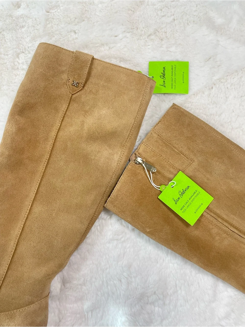 NWOB Sam Edelman Tall Suede Over-the-Knee Boot in Tan, Size 8